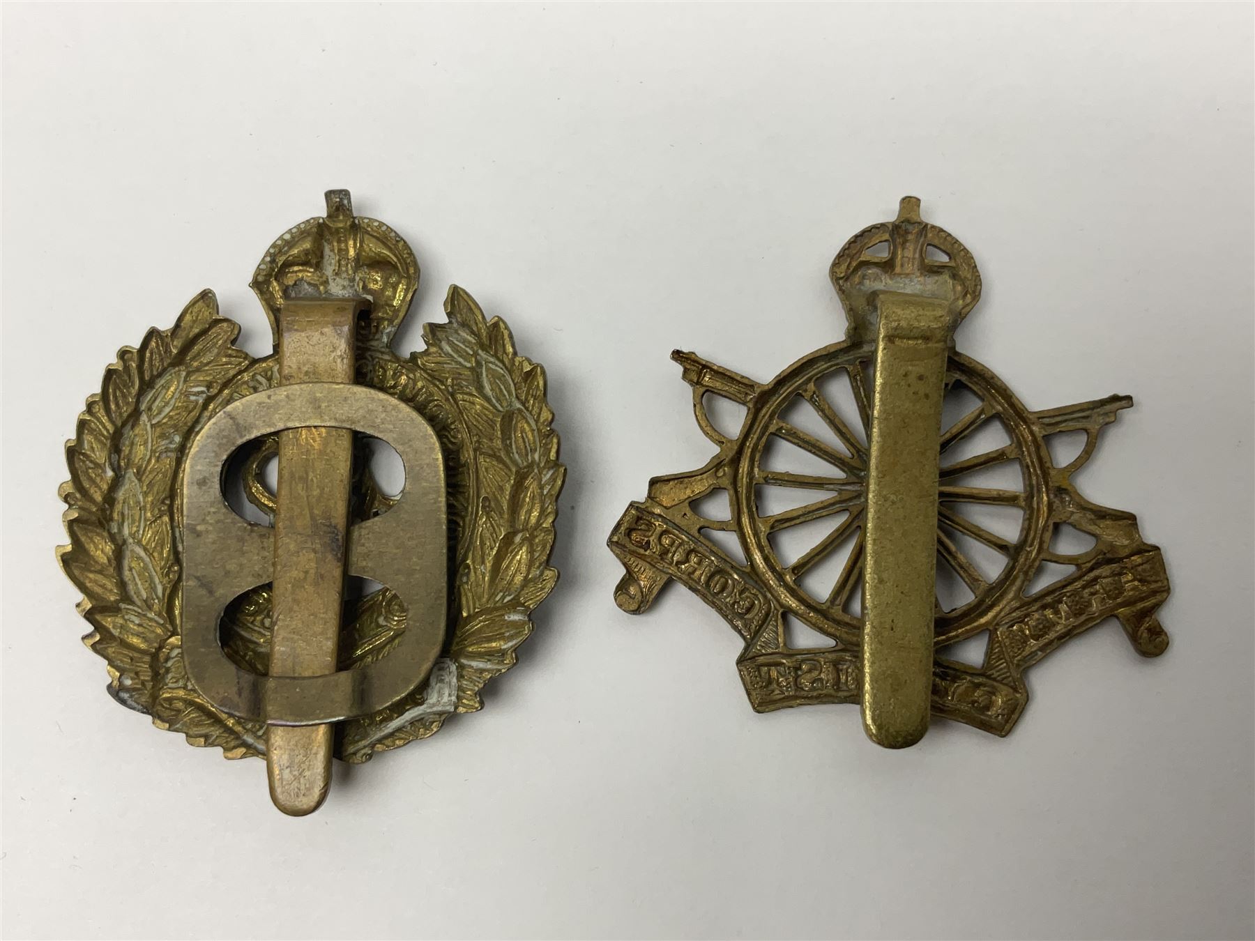 Twenty-seven military metal cap badges including Royal tank Corps, Reconnaissance Corps, Royal Armoured Corps, Royal Corps of Signals, Womens Army Auxiliary Corps, Queen Mary's Army Auxiliary Corps, Auxiliary Territorial Service,  Royal Engineers, REME, Army physical Training Corps etc 