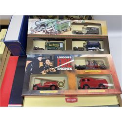 Large collection of die-cast sets including Qantas The Spirit of Austalia, North Yorkshire Moors Railway, Exclusive First Editions Volume 1 and other sets in two boxes (35)