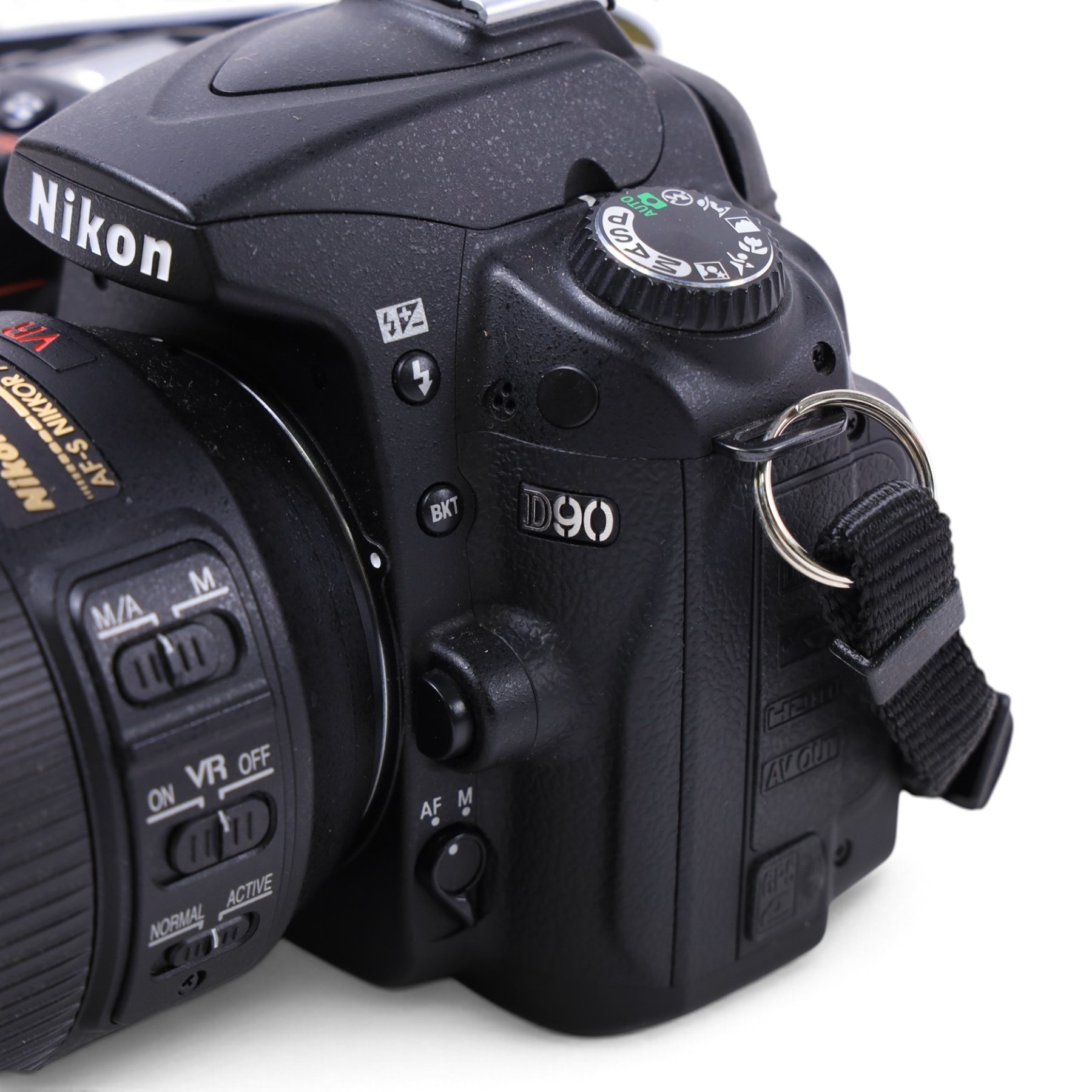 Nikon D90 DSLR camera body, serial no. 8230680, with a Nikon ED AF-S Nikkor 70-300mm 1:4.5-5.6 G lens, serial no. 3102829, with battery and Nikon Quick Charger, in carry case with other accessories including hoods, caps and filters