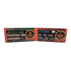 Two Hornby 00 gauge train sets, comprising R547 Flying Scotsman Set and R577 Freight Maste...