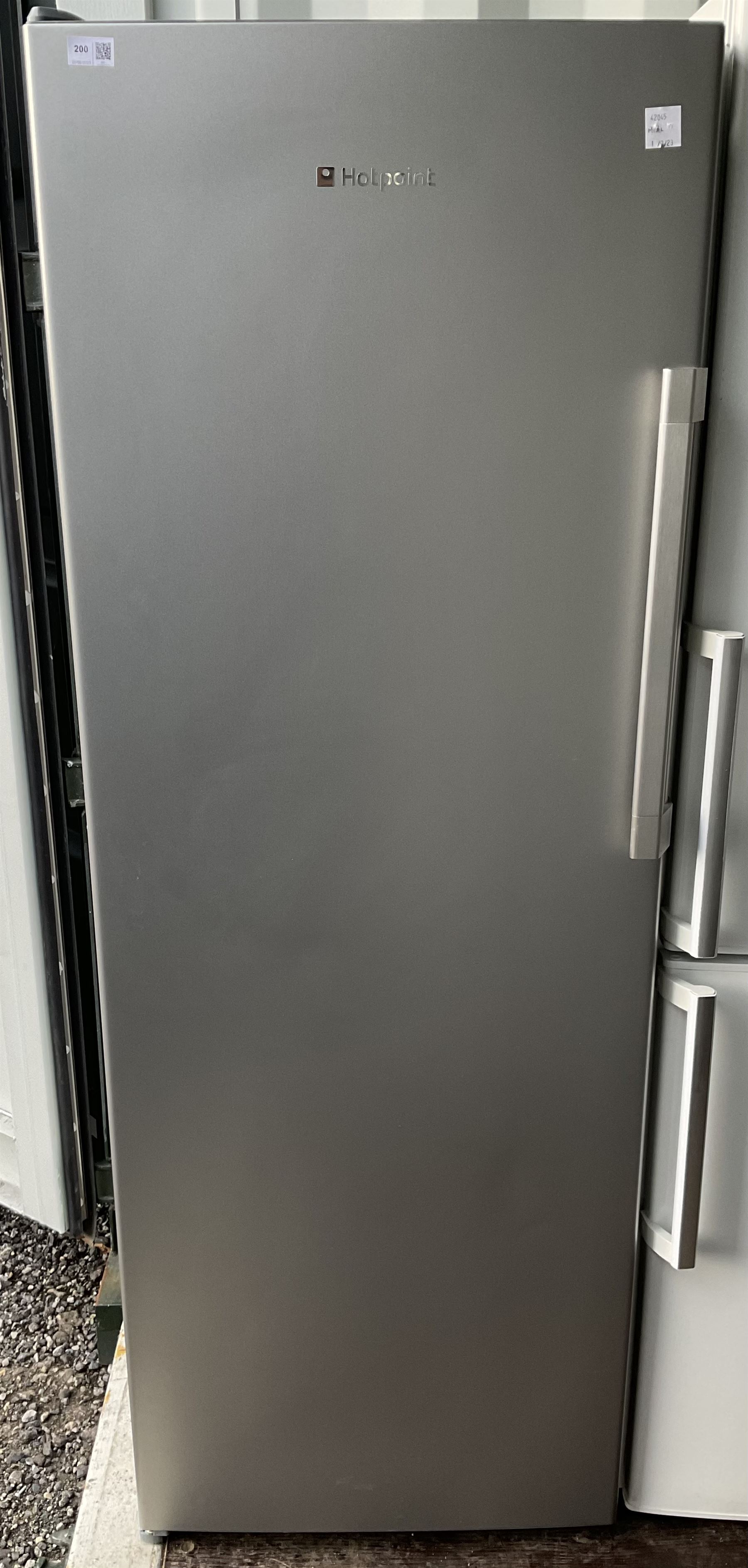 Hotpoint No Frost R600a upright freezer with six compartments.  - THIS LOT IS TO BE COLLECTED BY APPOINTMENT FROM DUGGLEBY STORAGE, GREAT HILL, EASTFIELD, SCARBOROUGH, YO11 3TX