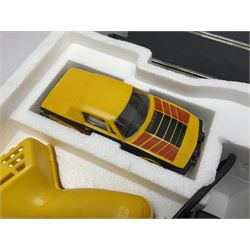 Scalextric - Set 300 with TR7 rally cars, controllers, power unit, track and paperwork; boxed