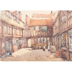 George Farquhar Pennington (British 1872-1961): Scarborough Castle 'The Village Smithy Lythe' 'Cottages Lythe' and 'The Vicarage Lythe' and others, six watercolours variously signed and titled, max 28cm x 39cm (6) (unframed)