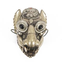 Tibetan silver mounted monkey skull | Taxidermy & Entomology | 146726