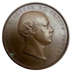 Sir Francis Chantrey, 1846, bronze medal by W Wyon,  Memorial to James Watt