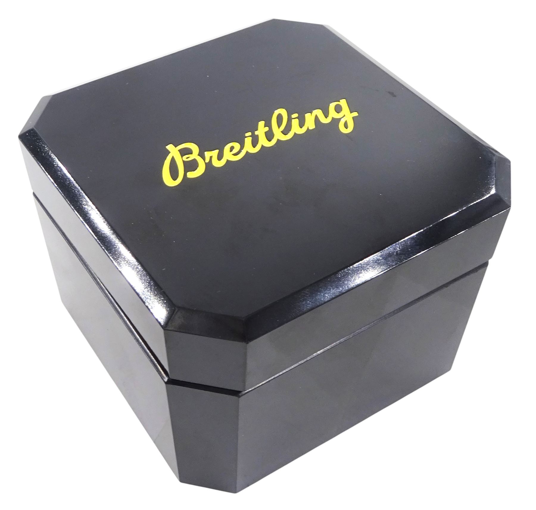 Breitling Shadow Flyback gentleman's stainless steel and gold-plated automatic chronometer wristwatch, Ref. B35312, serial No. 229225, silvered dial with three subsidiary dial and date aperture, on original stainless steel bracelet, with fold-over clasp, boxed with papers