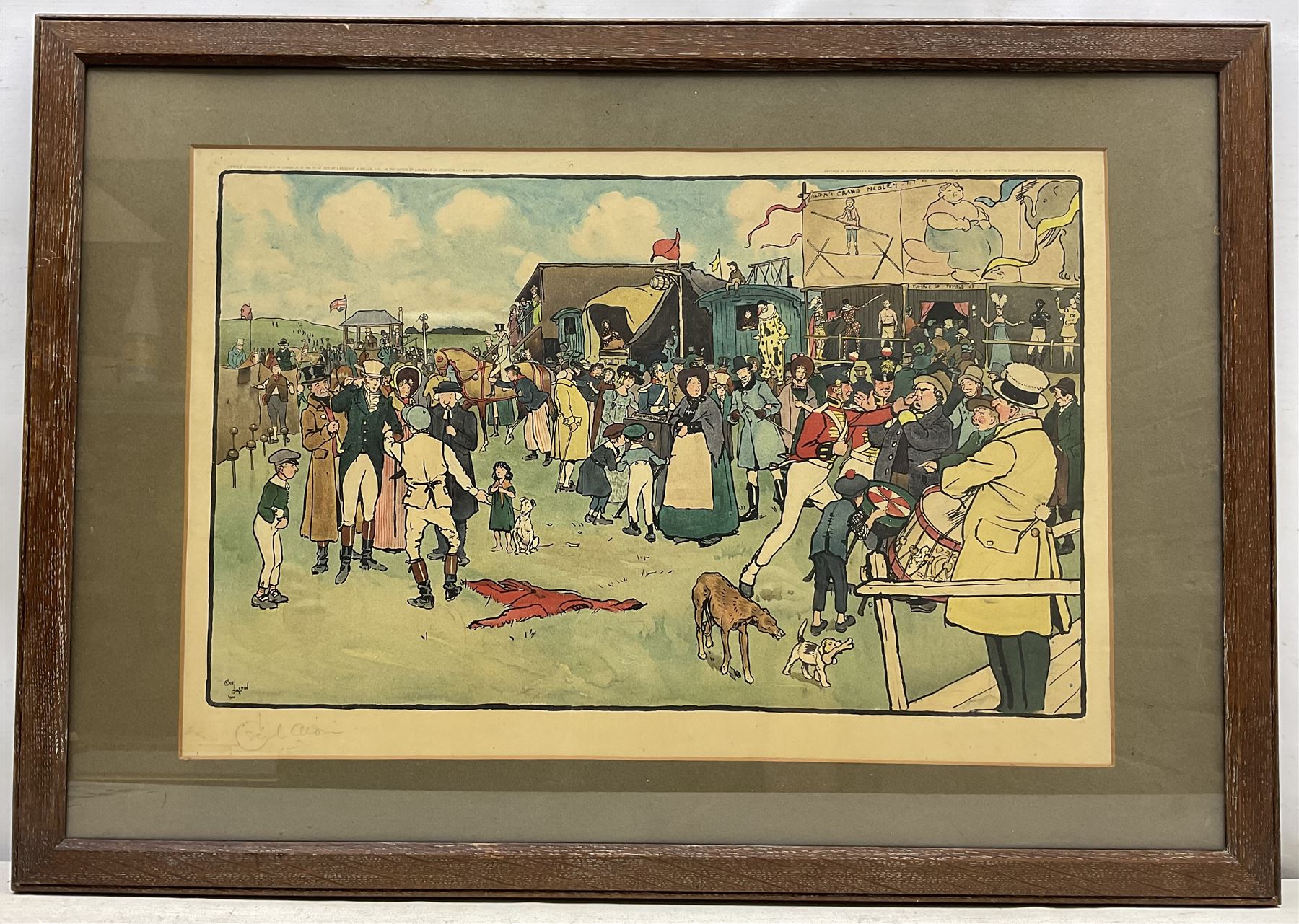 Cecil Aldin (British 1870-1935): Bluemarket Races, pair chromolithographs signed in pencil 37cm x 59cm (2)