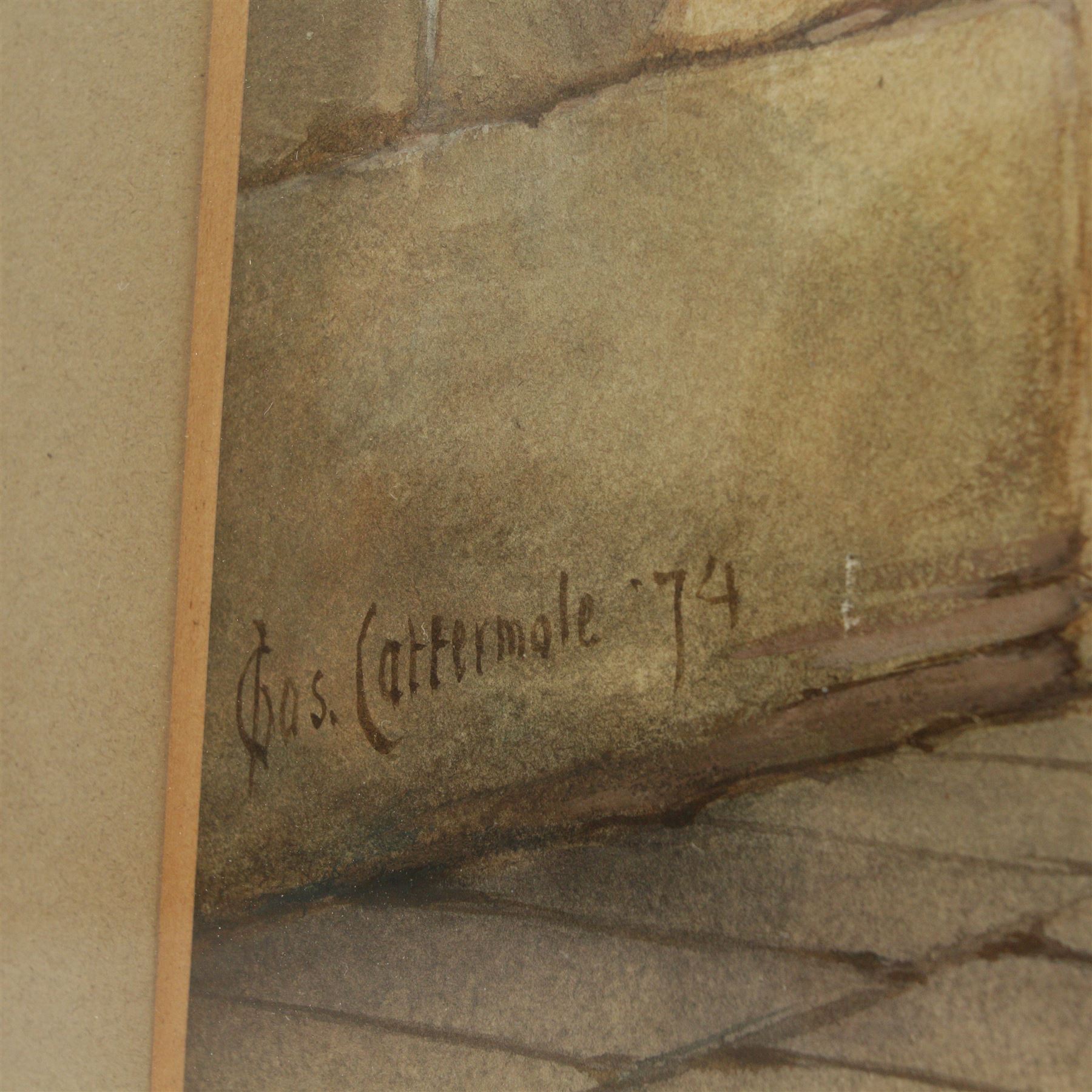 Charles Cattermole (British 1832-1900): A Day off from the Night Watch, watercolour signed and dated '77, 36cm x 56cm