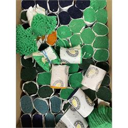 Haberdashery Shop Stock: Quantity of 'The Craft Collection' Paterna Persian Yarn, mostly in original packaging, together with rug making pre-cut wool by Homemakers & other makers, in three boxes