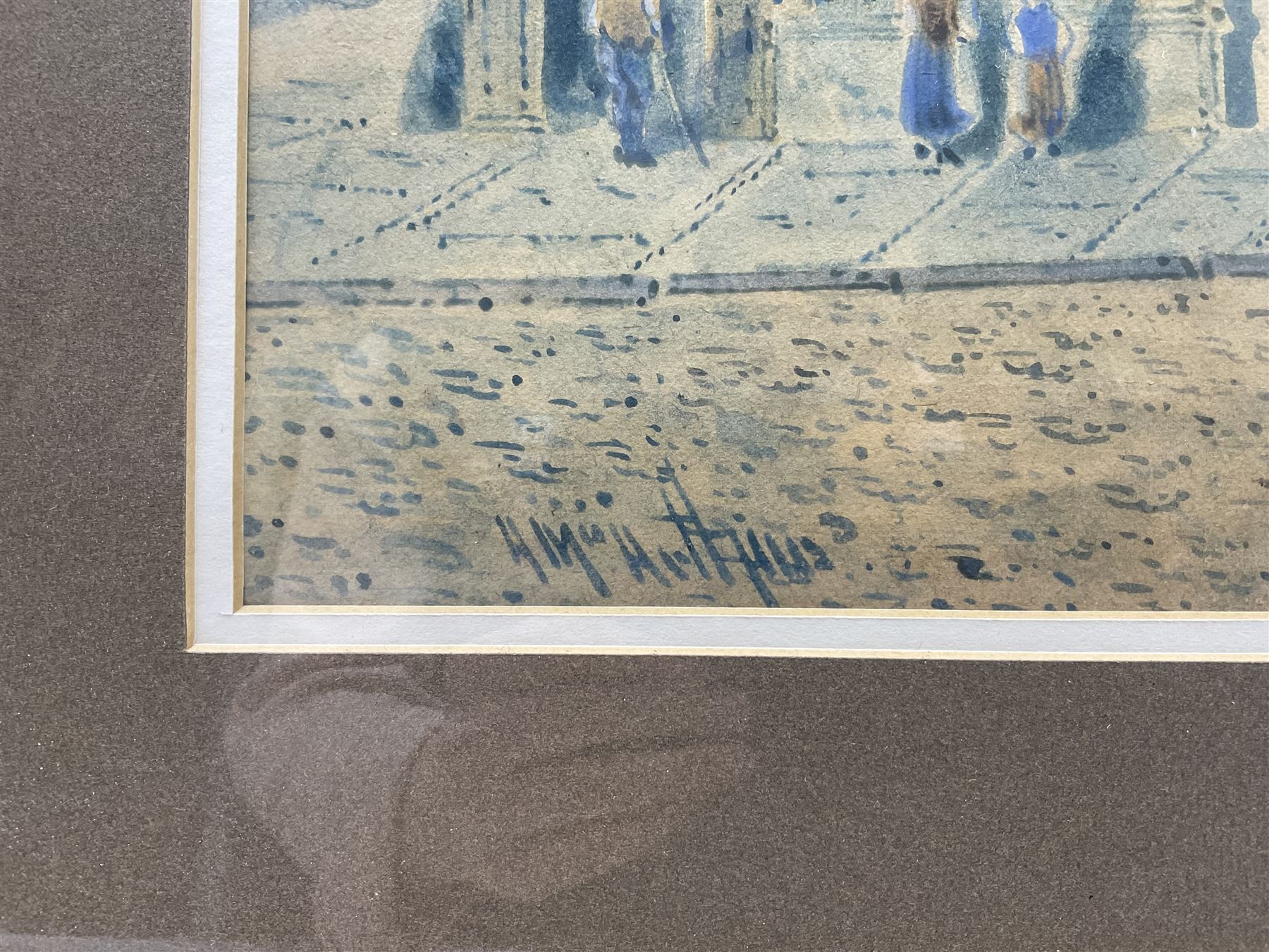 Arthur McArthur (British fl. 1880-1920): Bradford Street Scenes, pair watercolours signed (2)