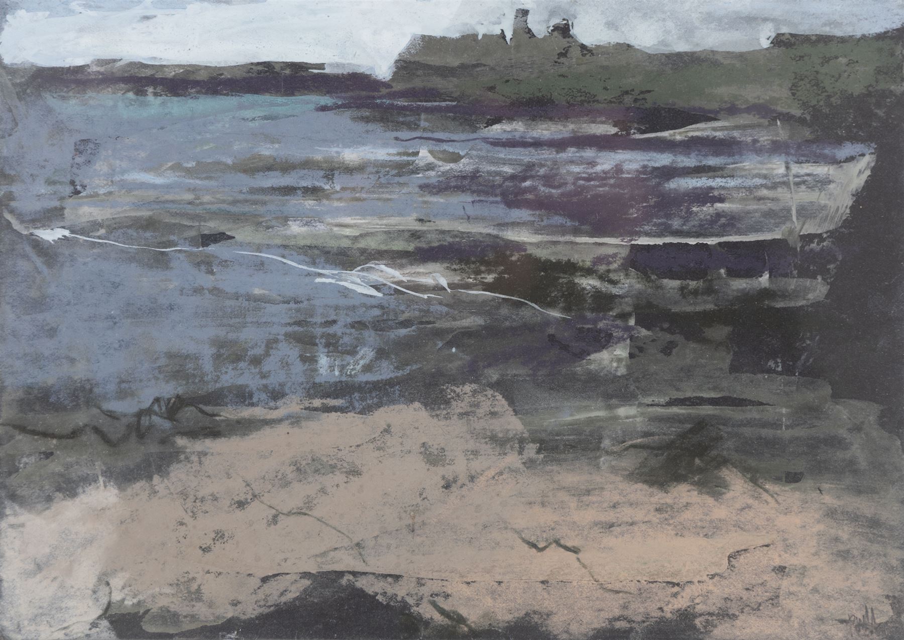 Peter Michael Hicks (British 1937-): Scarborough North Bay, pastel signed with initials 19cm x 27cm