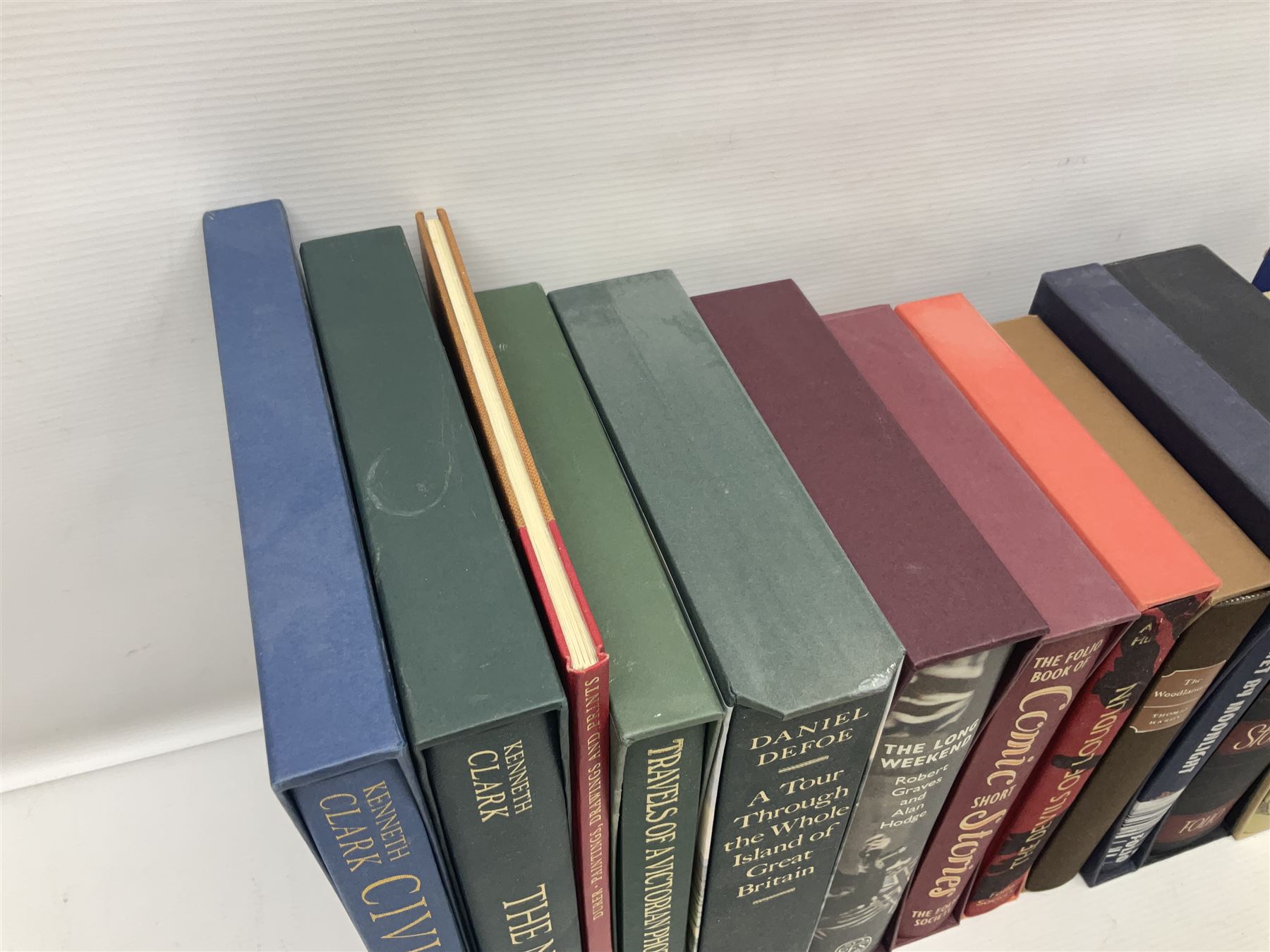 The Folio Book; nineteen volumes, including Civilisations, The Long Weekend, Comic Short Stories, Travels of a Victorian Photographer etc