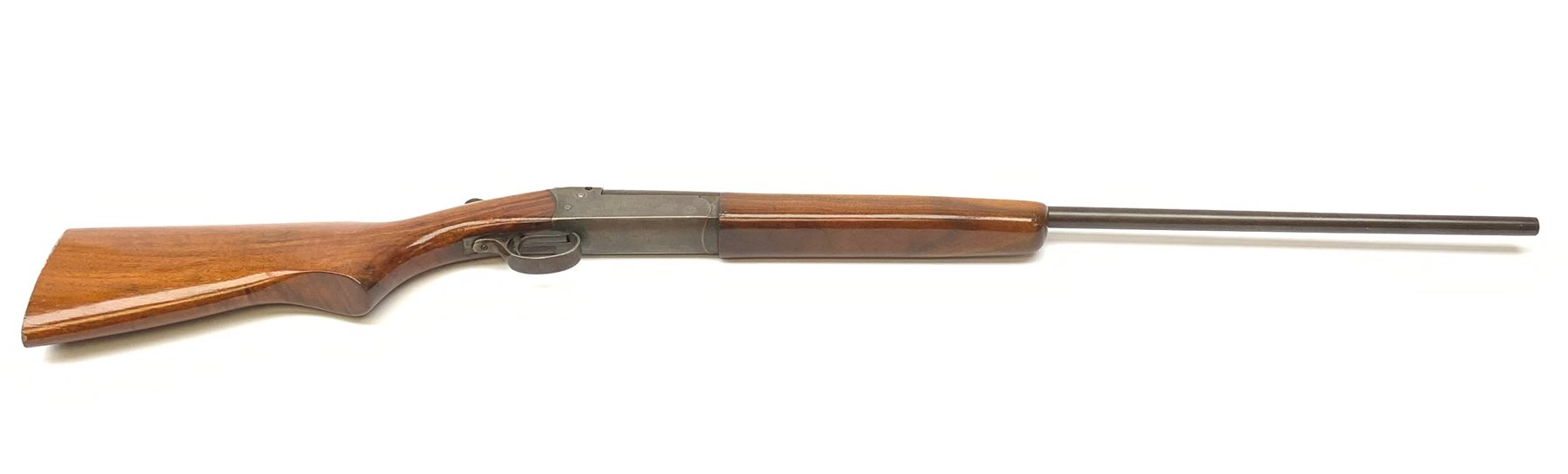 Cooey .410 single barrel shot gun with walnut stock and 66cm barrel No.60692 L102cm overall SHOTGUN CERTIFICATE REQUIRED