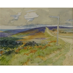  The Moors near Aislaby, watercolour signed by Gordon Home (British 1878-1969) 15cm x 19cm   
