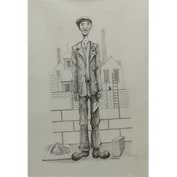 Geoffrey Woolsey Birks (Northern British 1929-1993): The Brick Layer, pencil signed 29cm x 20cm 