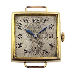 Early-mid 20th century Swiss 9ct gold manual wind pocket watch 