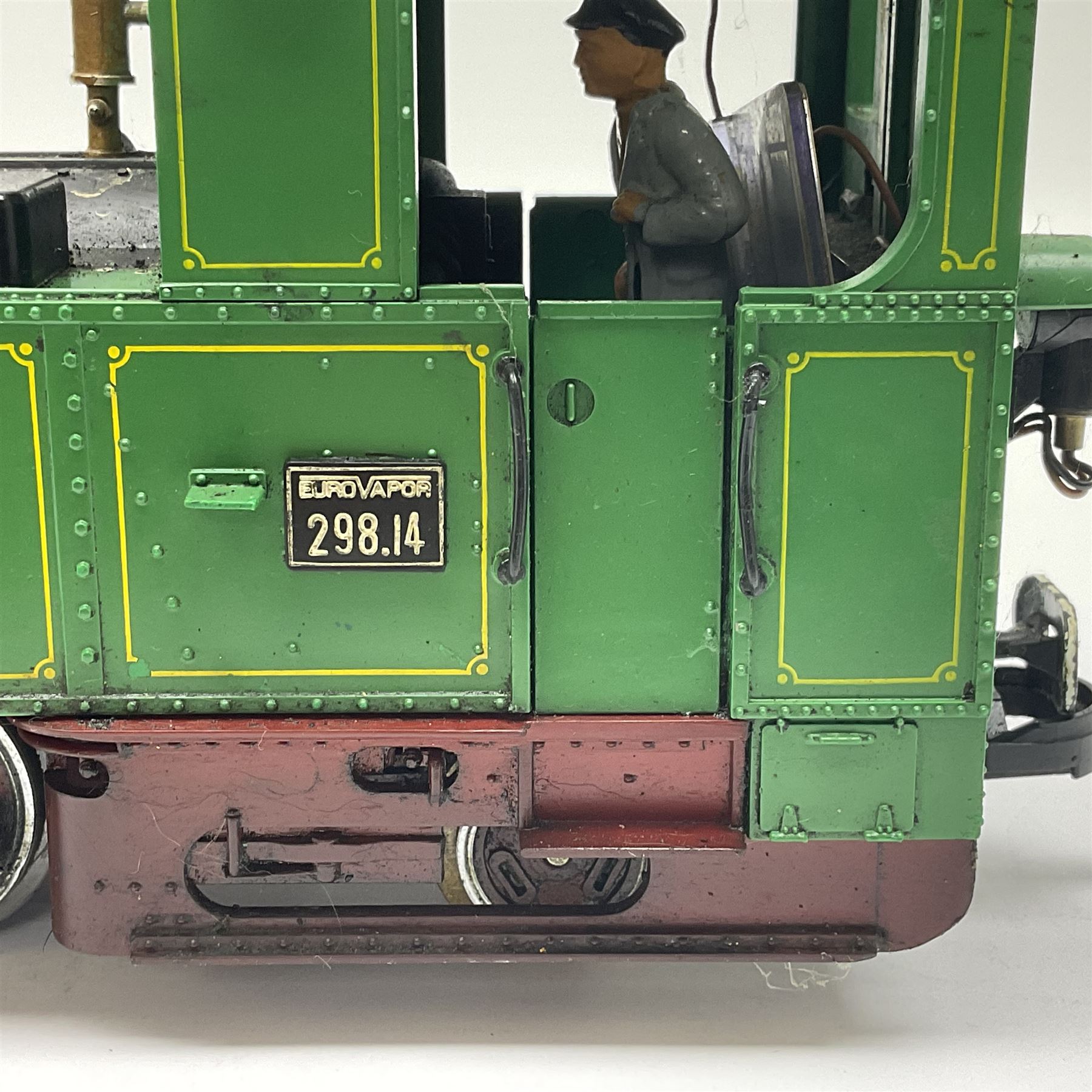 LGB (Lehmann Gross Bahn) G scale, gauge 1 0-6-2 tank locomotive in green and black livery, numbered 298.14 to cab, unboxed