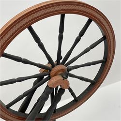 Contemporary painted spinning wheel