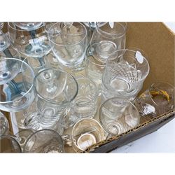 Set of six Edinburgh Crystal tumblers and Dartington decanter, together with quantity of other glassware and ceramics etc