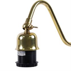 Pair of brass table lamp bases, H50cm