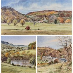 George 'Griff' Griffiths (British 1939-2017): 'Hackness Church from Hackness Park' 'Hackne...