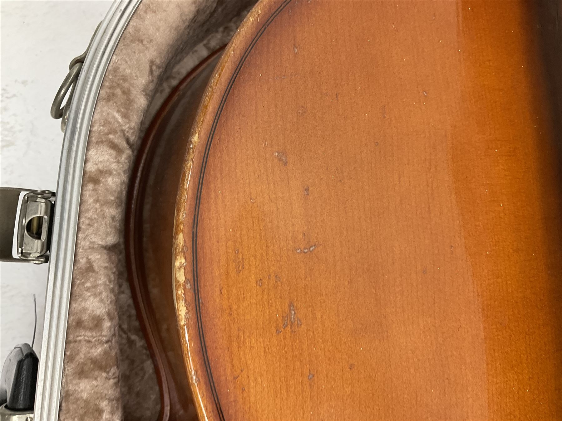 Cello by Andreas Zellar of Romania for Stentor Music Co. Ltd. with 75.5cm two-piece maple back and ribs and spruce top, bears label, L122cm overall, in hard carrying case with bow