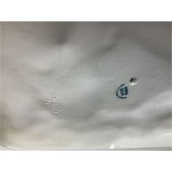 Royal Dux porcelain hunting dog with a bird, printed mark beneath, L36cm