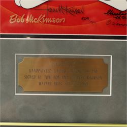 Disney hand-painted limited edition animation Cel 'Classic Bugs', signed by Tom, Bob and Charles McKimson, overall 57cm x 50cm 