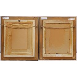 Patrick Burke (Northern British 1932-): Manchester Street Scenes, pair oils on board signed 24cm x 19cm (2)