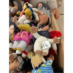 Collection of Womble toys, including First Love and Mcdonalds examples