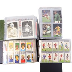 Collection of 1970s and later Football related trading and cigarette cards, including larg...