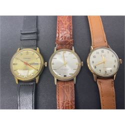 Seven manual wind wristwatches including Tissot, MuDu, Record, Roamer, Ramino, Aerolux and Vertex and three automatic wristwatches including Tissot Seastar, Penguin and Carronade
