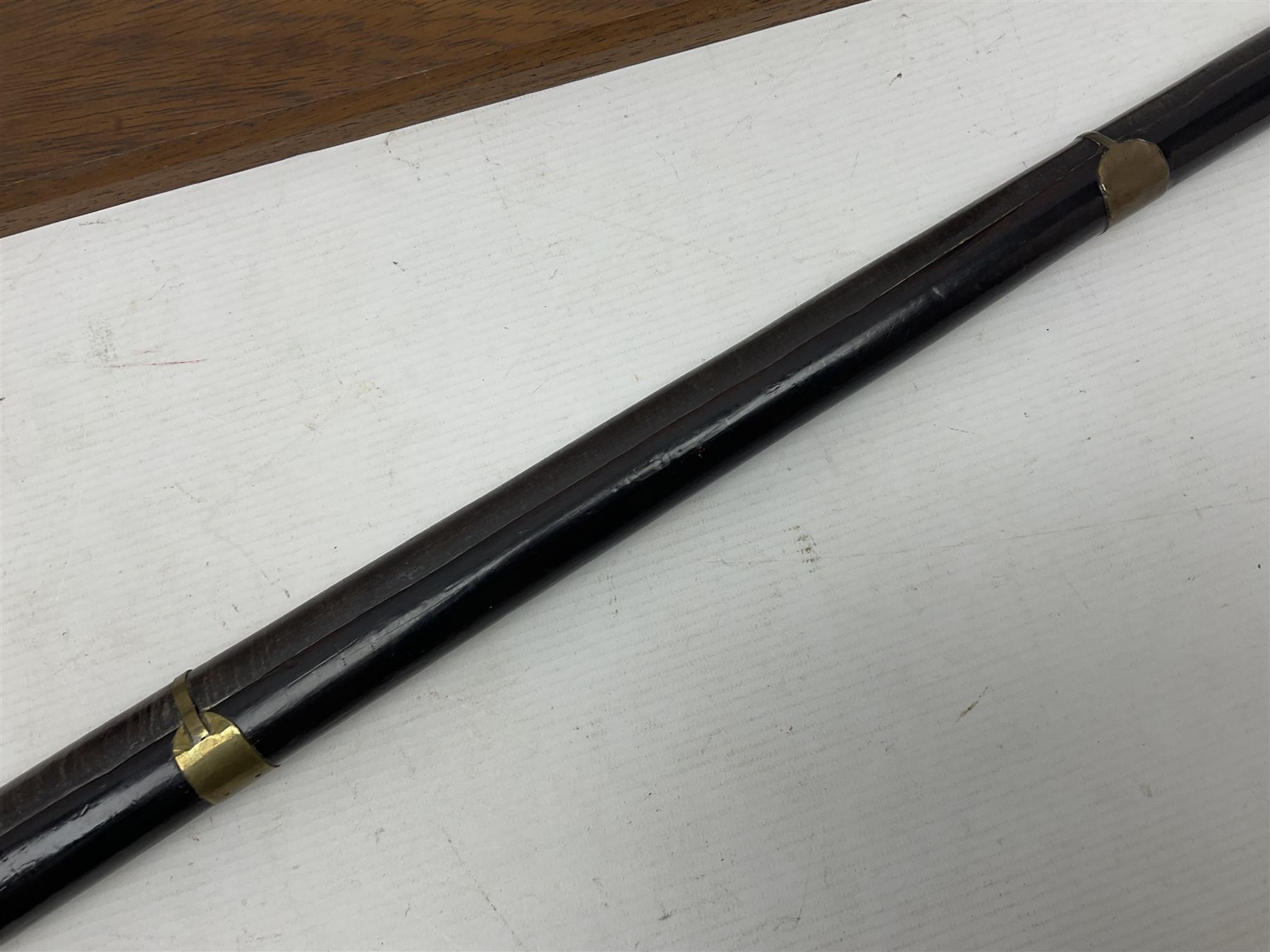 19th century Arabian(?) jezail flintlock musket, approximately 28-bore, the 137cm(54