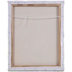 Ann Lamb (British 1955-): Purple Haze, mixed media on canvas signed 50cm x 40cm (unframed)