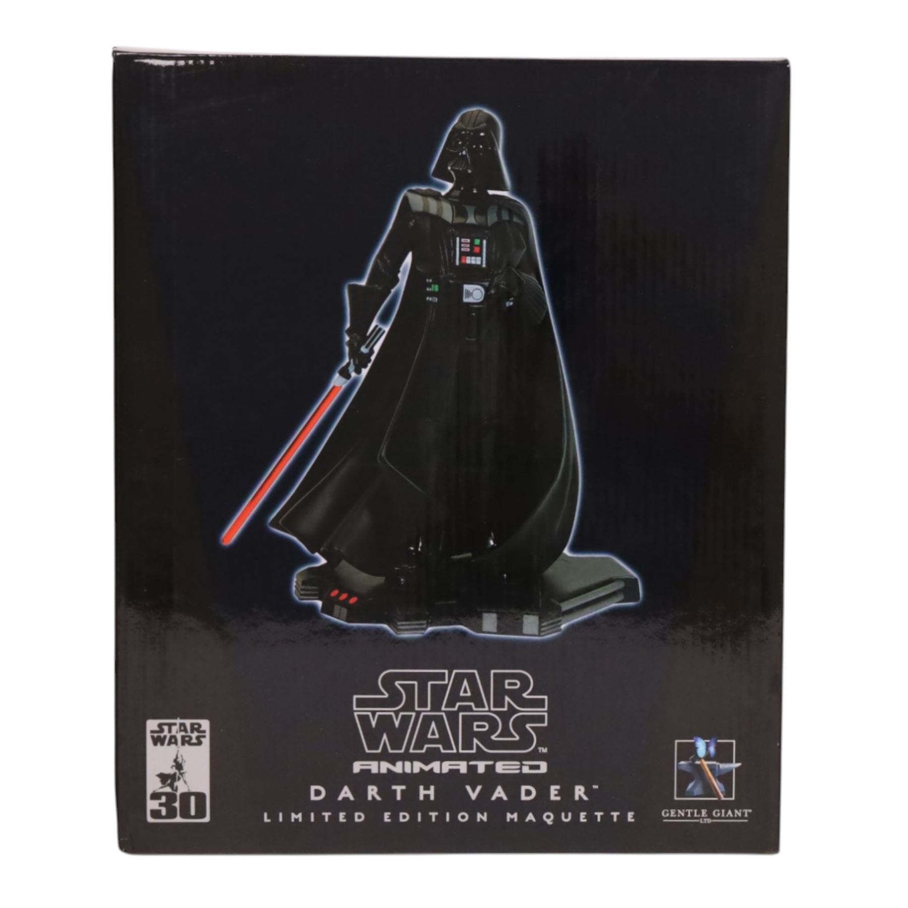 Four Gentle Giant Star Wars Maquettes, comprising The Clone Wars Bossk, Anakin Skywalker and Yoda on Kybuck and an animated Darth Vader, all boxed