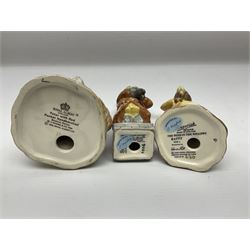 Sixteen Royal Albert Beatrix Potter figures, including Poorly Peter Rabbit, Jemima Puddle Duck and Squirrel Nutkin etc, all boxed together with a Beswick Beatrix Potter Jeremy Fisher miniature jug and four Beswick Wind in the Willows figures 