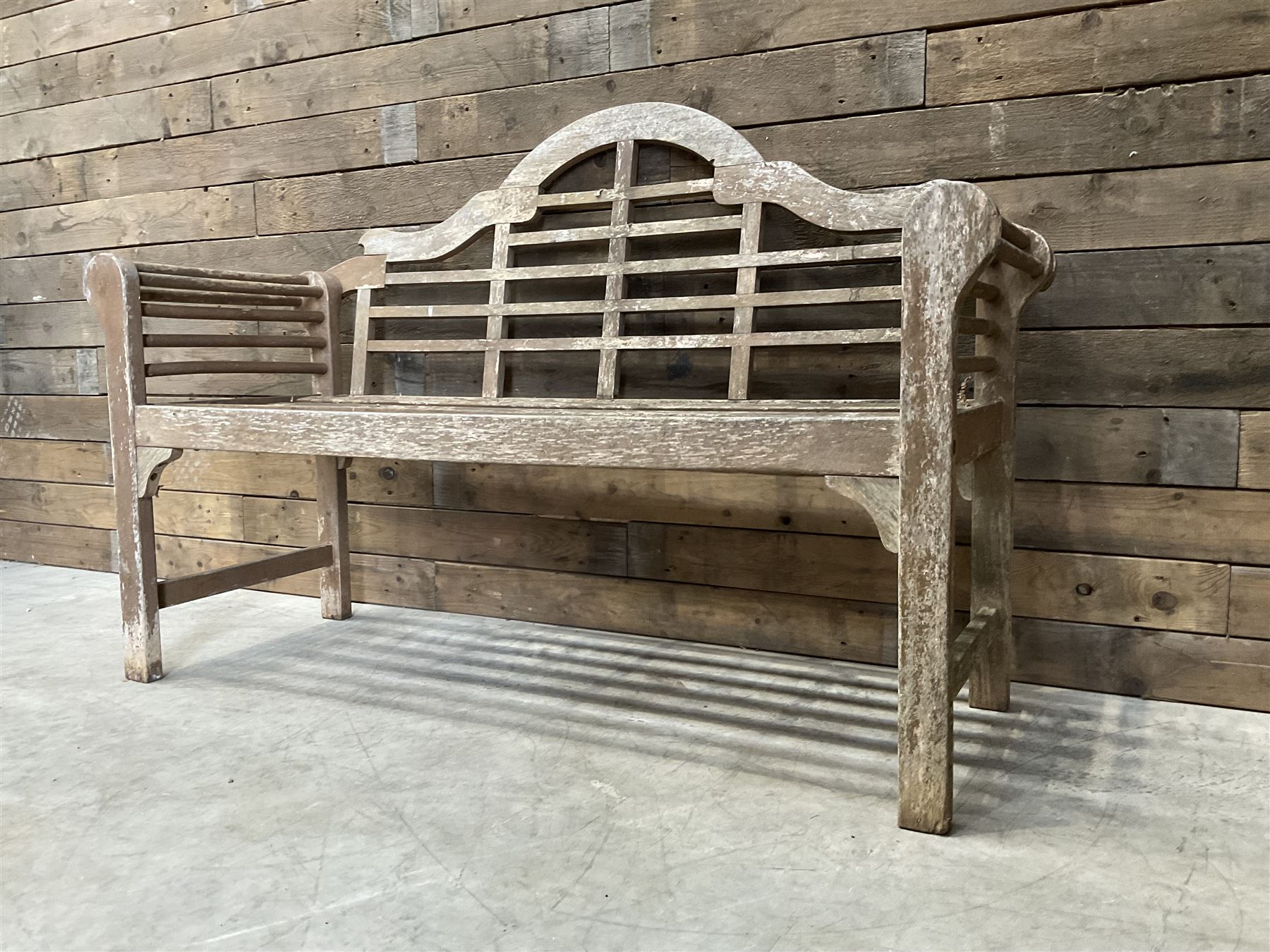  Lutyens design teak garden bench