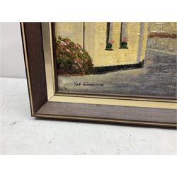 Robert Simpson (British 20th century): Old Courthouse St Mawes, oil on canvas signed 45cm x 60cm