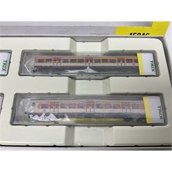 Trix Minitrix 'N' gauge - No.15846 Set mit 4 S-Bahn-Wagen/Epoch IV; boxed; and three other passenger coaches Nos.13003, 13006 & 15920; all boxed (4)