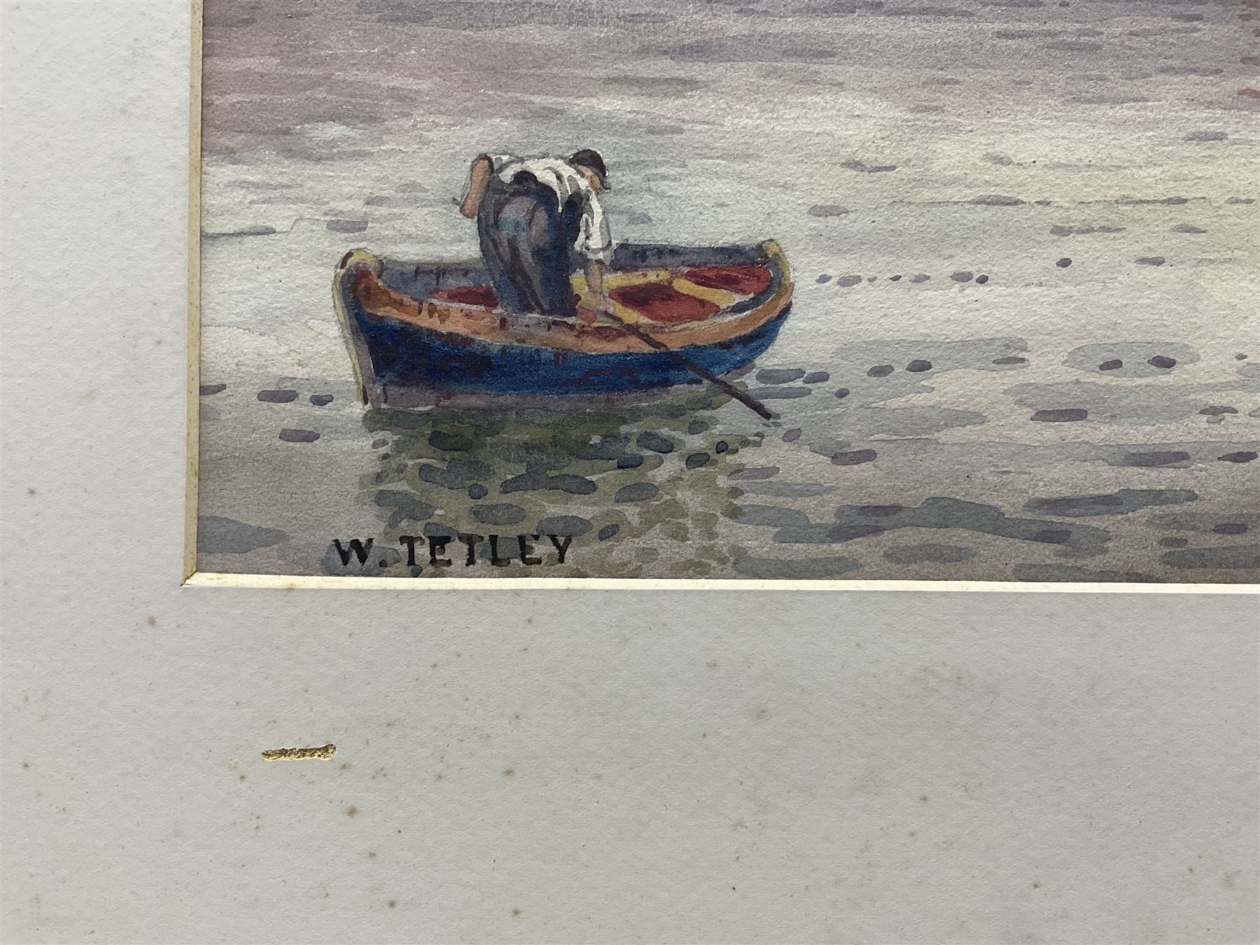 W Tetley (British Early 20th century): Whitby, pair watercolours signed 25cm x 36cm (2) (unframed)