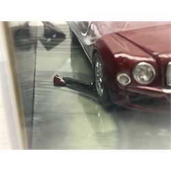 Nine Paul's Model Art 'Minichamps' 1:43 scale die-cast models - six boxed Bentleys and two unboxed Bentleys; and a Bedford estate van (9)