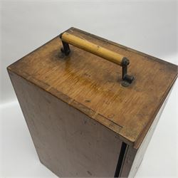 Brass lacquered microscope, by J. Swift & Son, London, in wooden carry cas no 13749, 