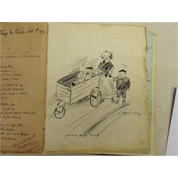 Emily Hilda Rix (Nicholas) (Australian 1884-1961): Girl in a Red Jumper, watercolour signed and dated 'S.S. Runic 4.09. (07)', 22cm x 15cm (album)



Provenance: the sketch is included within a comprehensive and interesting album of sketches, poems, verses and autographs compiled by Theodora (Brodie) Harris-Rivett between 1898 and 1913, who was the granddaughter of Mr Justice Fisher KC and married Rev. AJE Harris-Rivett of Glenrowan, Melbourne, Australia in 1903. It is recorded that Hilda Rix, who studied under leading Australian Impressionist, Frederick McCubbin, at the National Gallery of Victoria Art School from 1902 to 1905 and was an early member of the Melbourne Society of Women Painters and Sculptors, later a friend of Henri Matisse, travelled to Europe on the SS Runic in 1907. Interestingly there is also included a four page poem 'The Absent Minded Beggar' by Rudyard Kipling, who at that time lived in Cape Town where the SS Runic docked on it's voyage to London