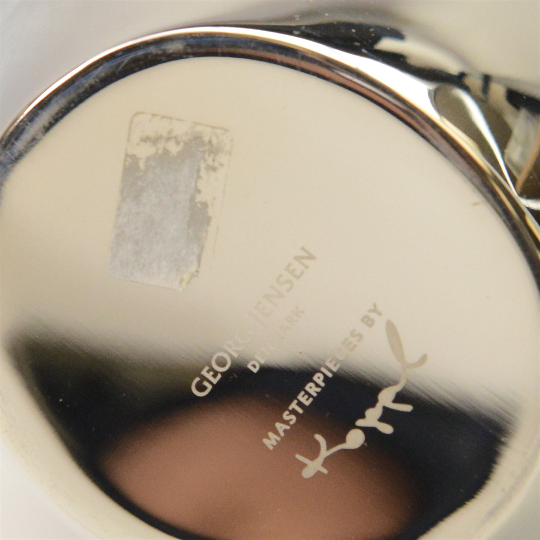 Georg Jensen stainless steel pitcher, designed by Henning Koppel, with original box, H24cm  