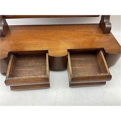 Two Victorian dressing table mirrors, tallest H58cm