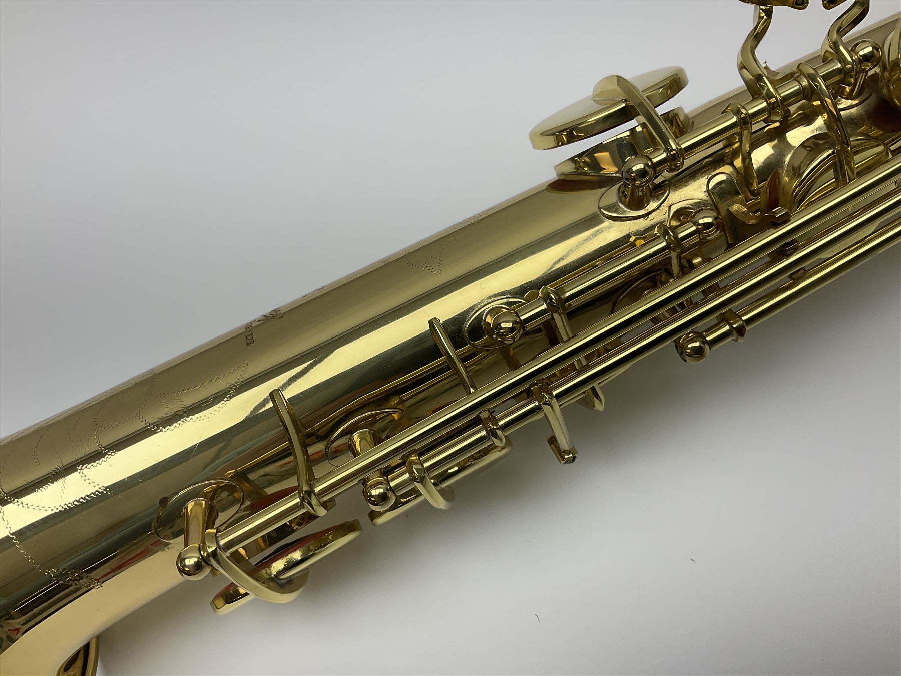 Odyssey Premier straight soprano saxophone l56.5cm; in fitted carrying case with accessories
