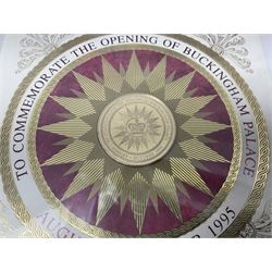 The Royal Mint United Kingdom 'Millennium' silver proof two coin set comprising 1999 and 2000 five pound coins, 2000 'The Queen Mother Centenary Year' silver proof crown, 2001silver proof one pound, 'Her Majesty The Queen Golden Jubilee 1952-2002' silver proof 2002 five pound coin and ten pound banknote set, all being cased with certificates, United Kingdom 1999 brilliant uncirculated coin collection in card folder, other commemorative coinage etc