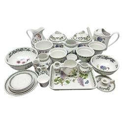 Collection of Portmeirion Botanic Garden, to include two covered tureens, six  jugs, five planters, two mixing bowls etc (26)  