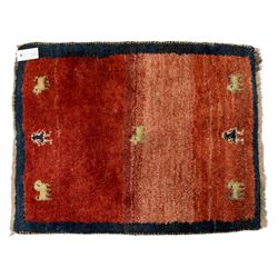 Four Persian rugs, Turkish Anatolian rug, 194x131cm, Turkish Anatolian prayer rug  136x78cm, Persian Gabbeh prayer rug 88x67cm, Caucasian Kazak rug 152x100cm (4)