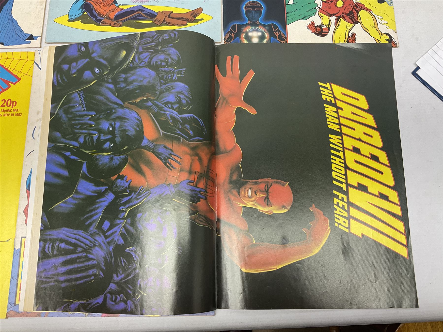 Spider-Man comics (1982-1985) nos 500-527, 529-535, 537-552, 579-602, 604-614, 620-626, and 628-631 (97)